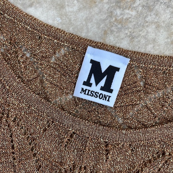 Missoni Gold Lame’ Fit and Flare Dress - Picture 2 of 9